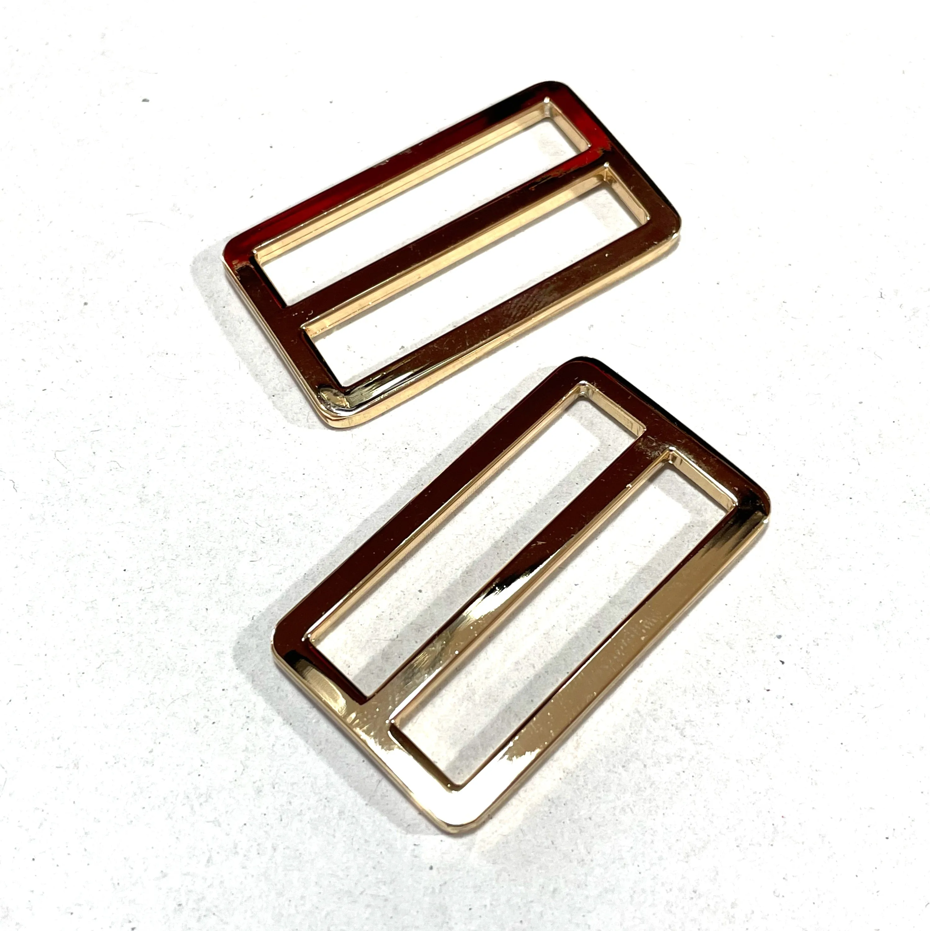 1-1/2 Inch Sliders Gold Finish Set of 2 (Has a Fixed Centre Bar)
