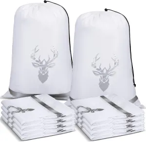 10 Pcs Game Bags for Hunting Reusable Lightweight Waterproof Heavy Duty Wild Game Meat Bags with Reflective Tags Durable Washable Backcountry Big Hunting Bag for Elk Caribou Deer