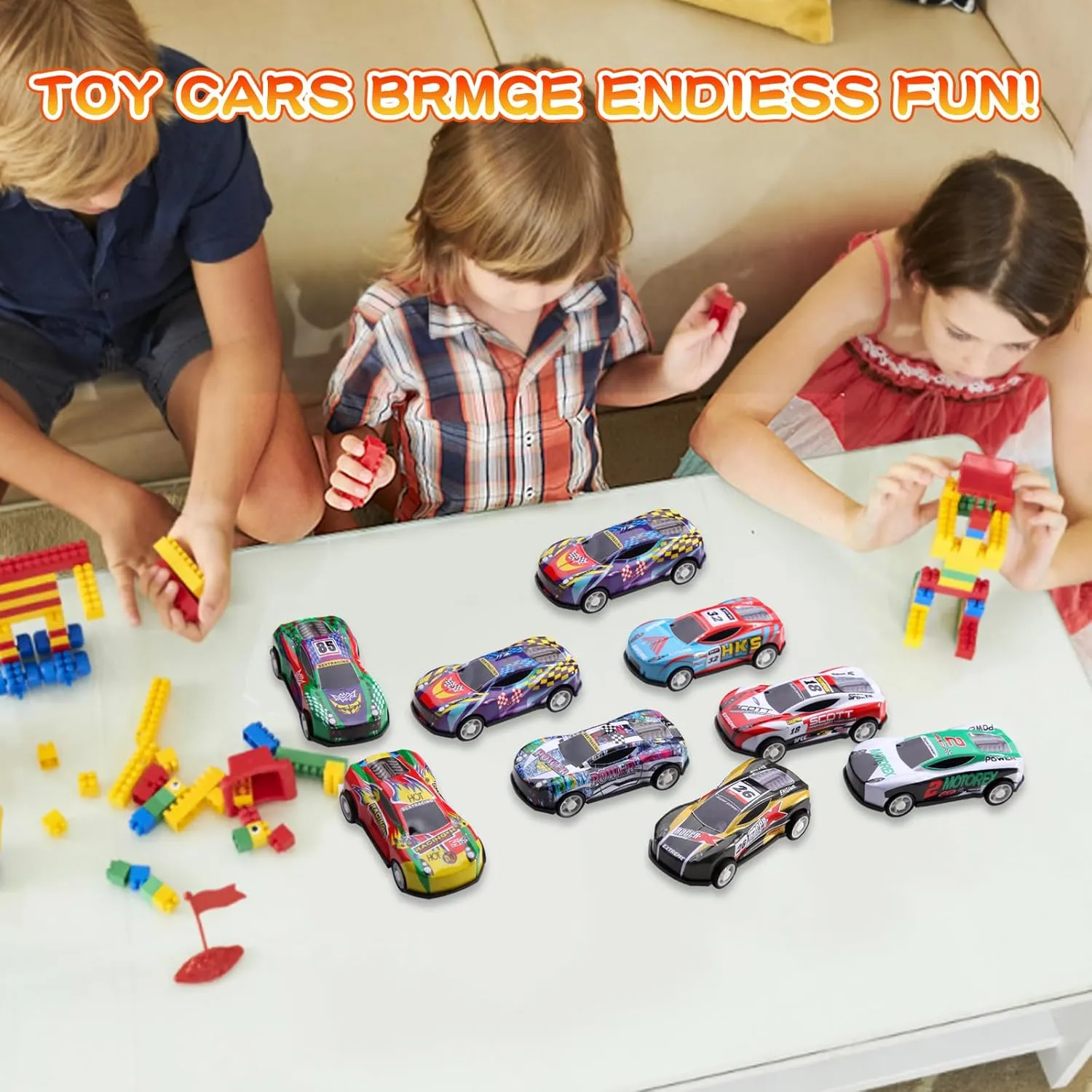 100 Pack Pull Back Cars for Kids,Mini Vehicles Toy Bulk Party Favor Cars Toys,Classroom Treasure Box, Goodie Bag Stuffers, Pinata Fillers for Boys Girls Toddlers Birthday Party (100)
