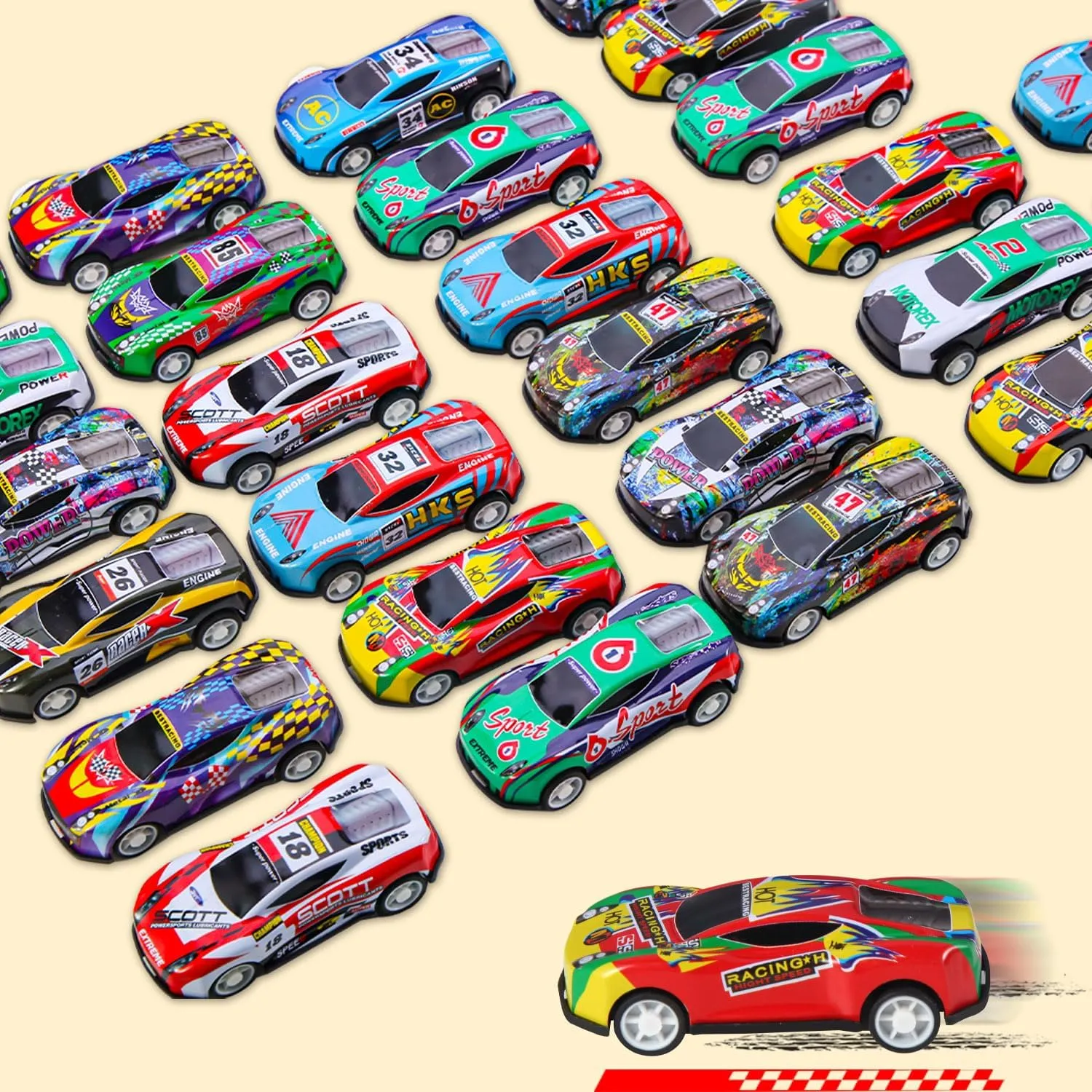 100 Pack Pull Back Cars for Kids,Mini Vehicles Toy Bulk Party Favor Cars Toys,Classroom Treasure Box, Goodie Bag Stuffers, Pinata Fillers for Boys Girls Toddlers Birthday Party (100)