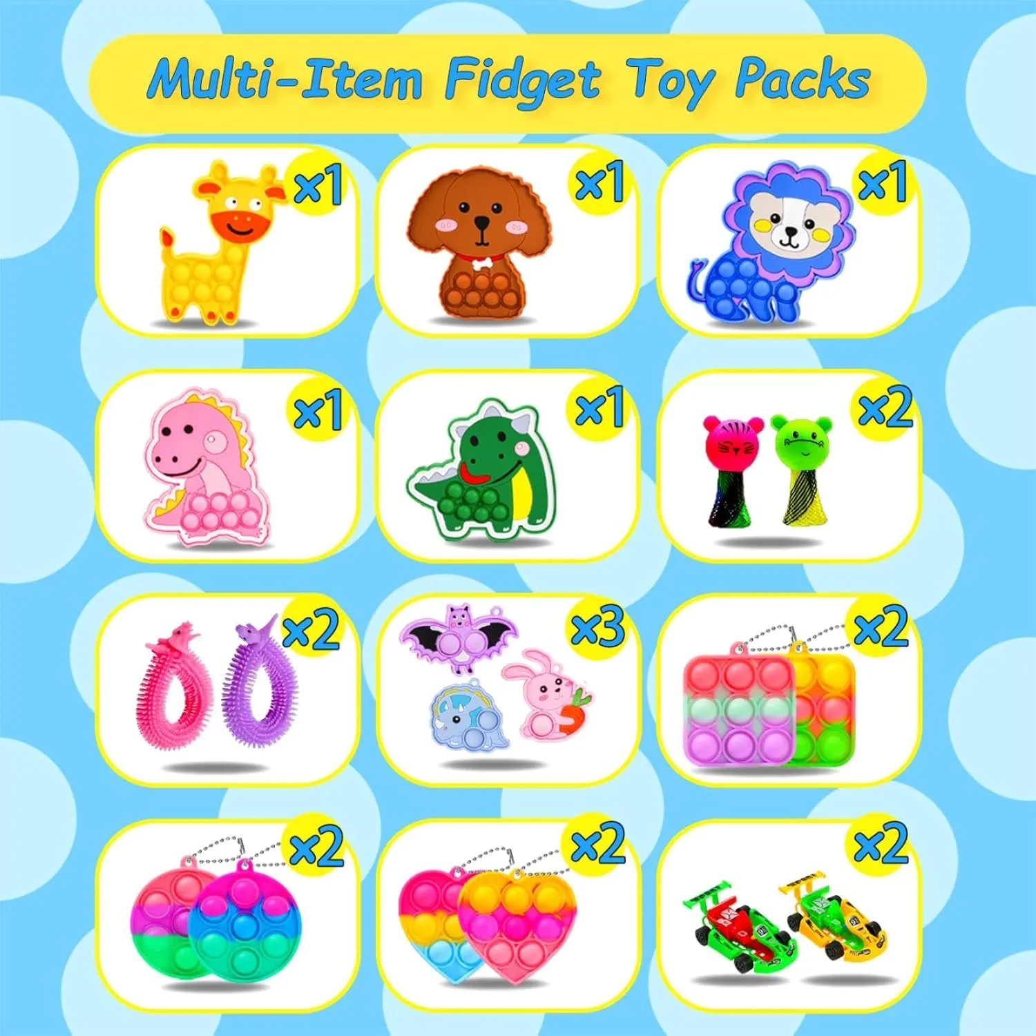 1000 Pcs Party Favors for Kids, Fidget Toys Bulk, Prizes for Kids, Fidget Stocking Stuffers Birthday Party Gifts, Carnival Treasure Classroom Prizes Box, Goodie Bag Stuffers, Birthday Party Toys