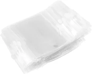 100pcs Jewelry Sealing Bags Anti- Zip Lock Pouches for Earring Necklace Jewelry Storage