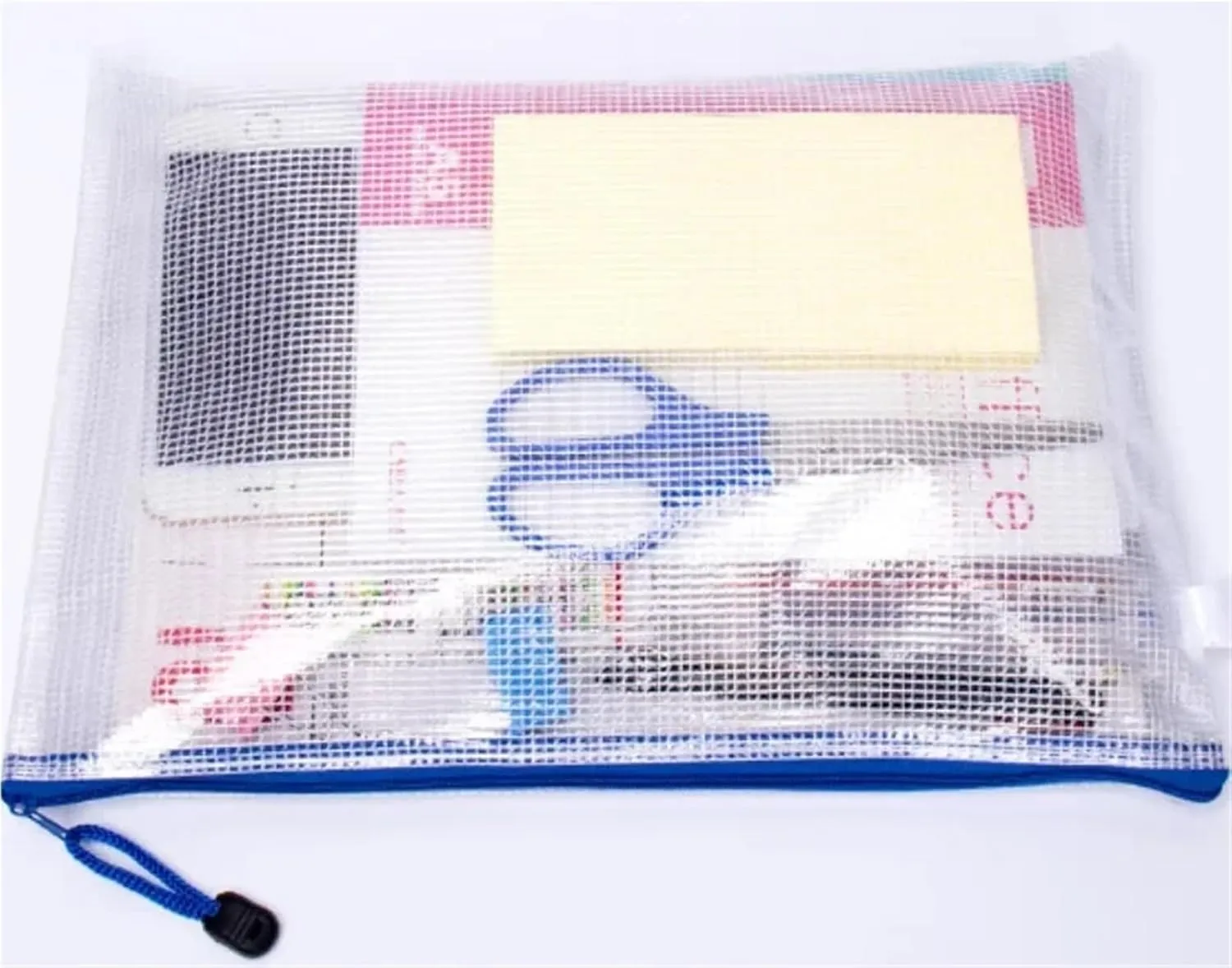 10pcs A4/A5/A6 Mesh Zipper Pouch Document Bag Waterproof Zip File Folders School Office Supplies Pencil Case Storage Bags Ideal for Storing Small Items for Everyday Use(A5 23.5CMX17CM)