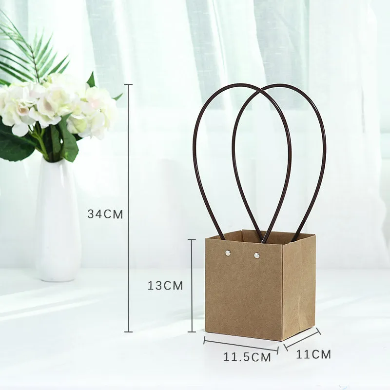 10Pcs Waterproof Flower Bags with Handles