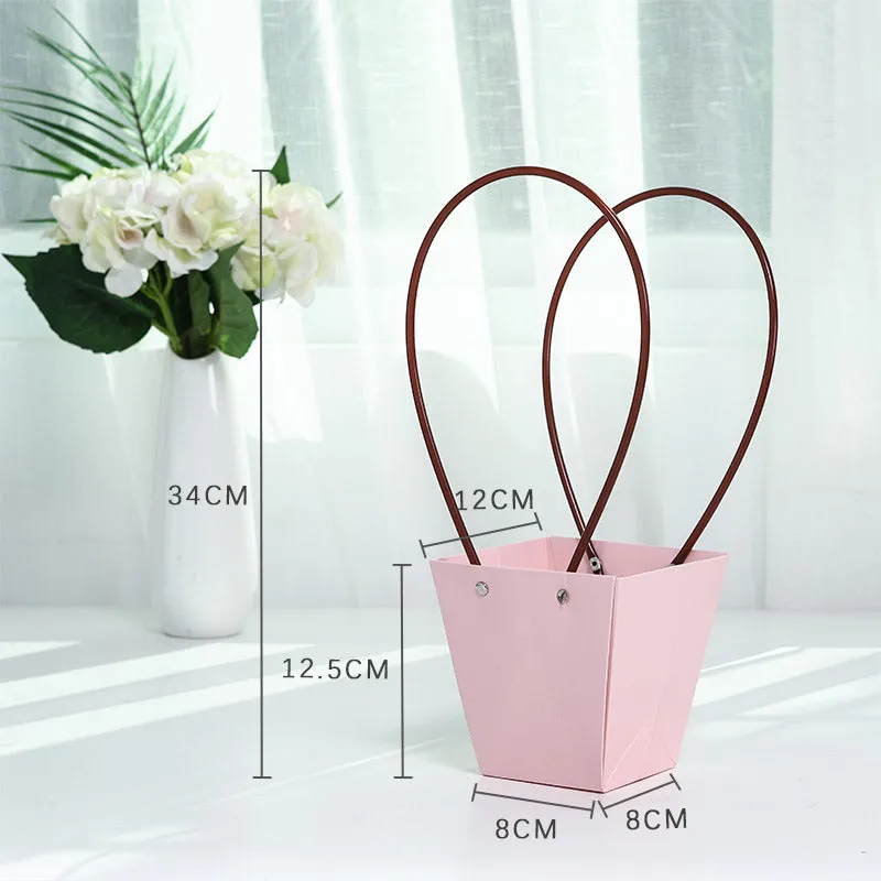 10Pcs Waterproof Flower Bags with Handles