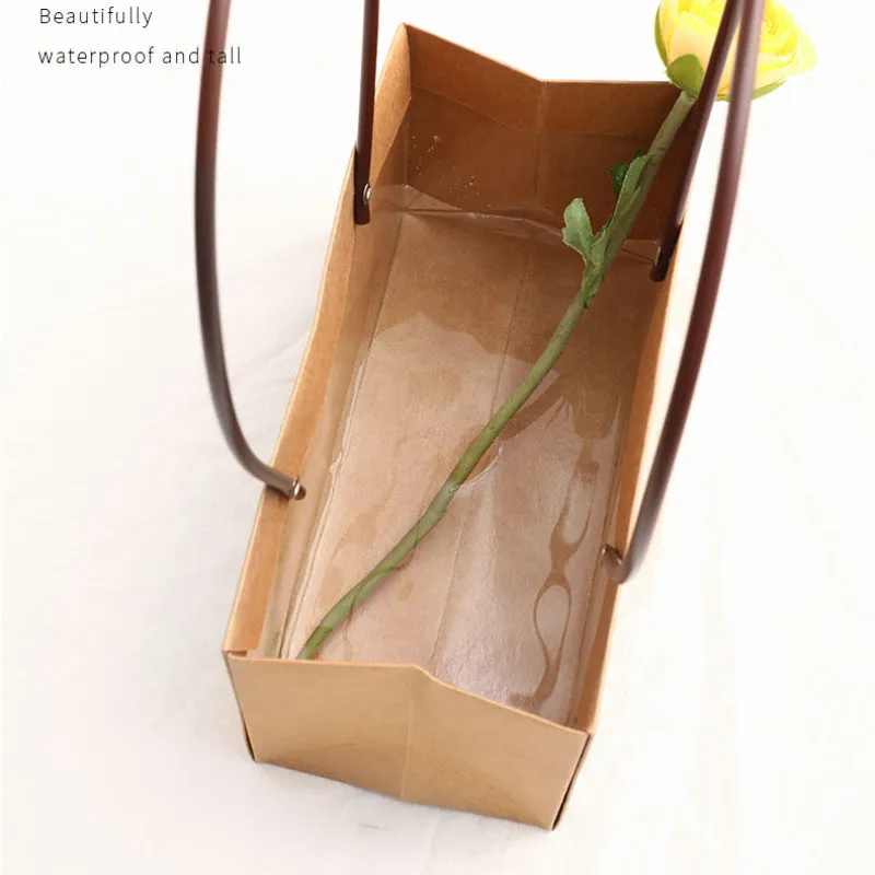 10Pcs Waterproof Flower Bags with Handles