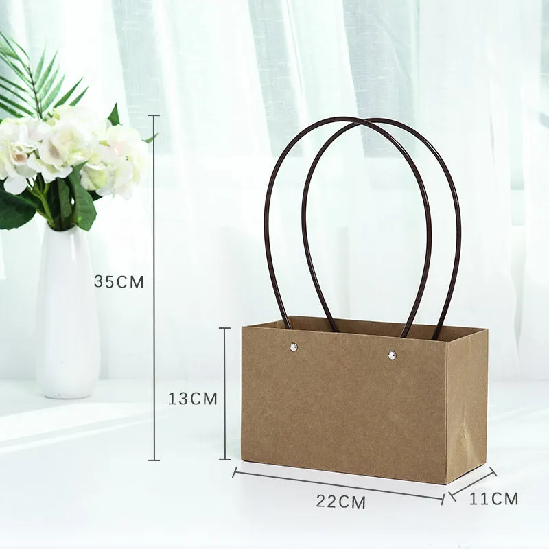 10Pcs Waterproof Flower Bags with Handles