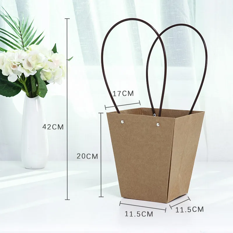 10Pcs Waterproof Flower Bags with Handles