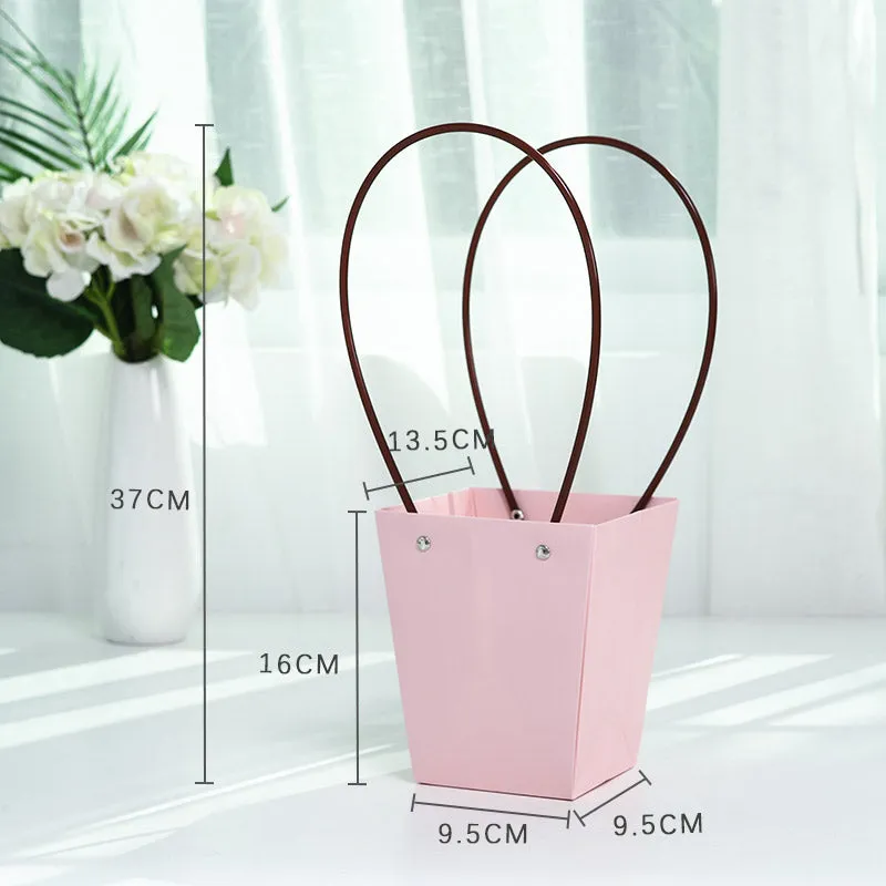 10Pcs Waterproof Flower Bags with Handles