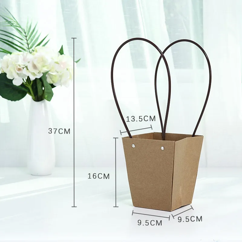 10Pcs Waterproof Flower Bags with Handles