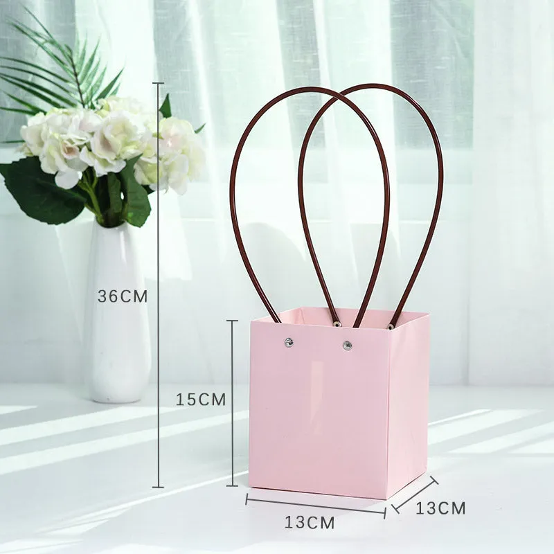 10Pcs Waterproof Flower Bags with Handles
