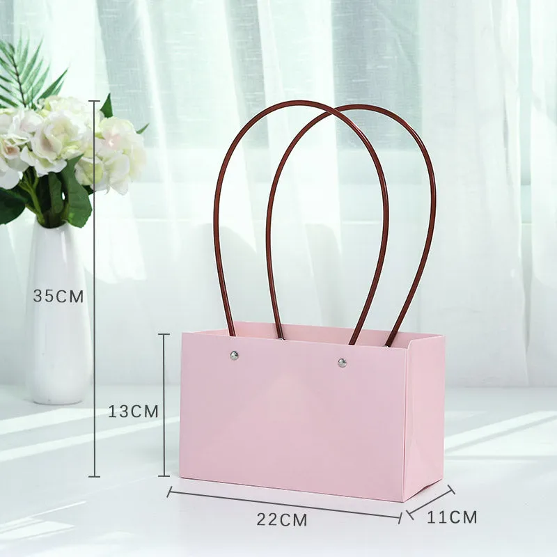 10Pcs Waterproof Flower Bags with Handles