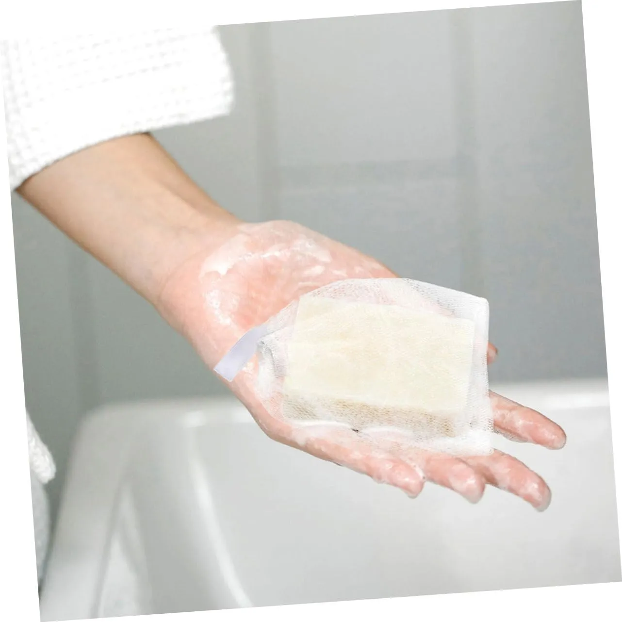 12pcs Face Cleaning Foaming Net Soap Pouch for Enhanced Lathering Lightweight Mesh Design Hanging Comfortable Texture for Easy Use for Soap Making and Daily Cleansing