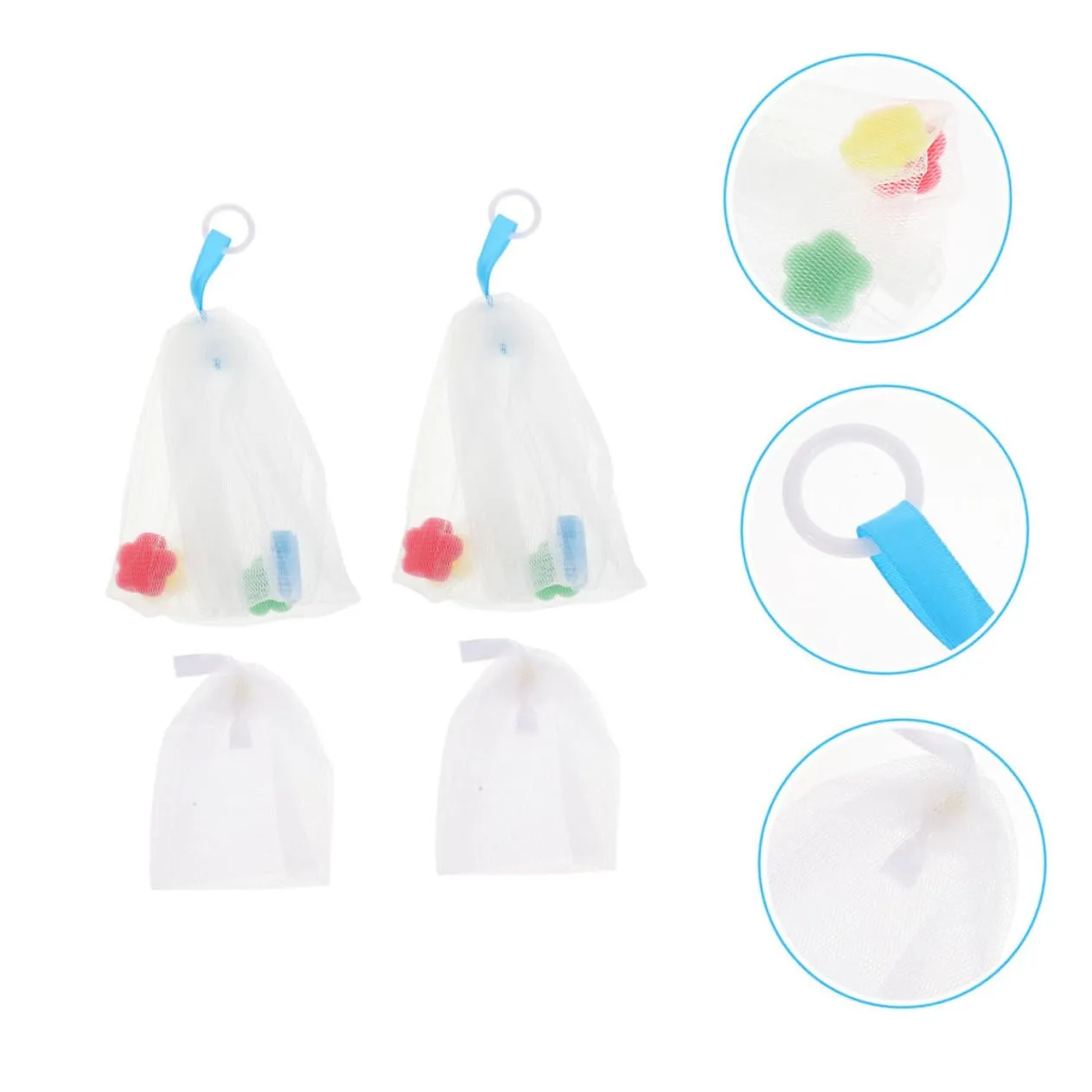 12pcs Face Cleaning Foaming Net Soap Pouch for Enhanced Lathering Lightweight Mesh Design Hanging Comfortable Texture for Easy Use for Soap Making and Daily Cleansing