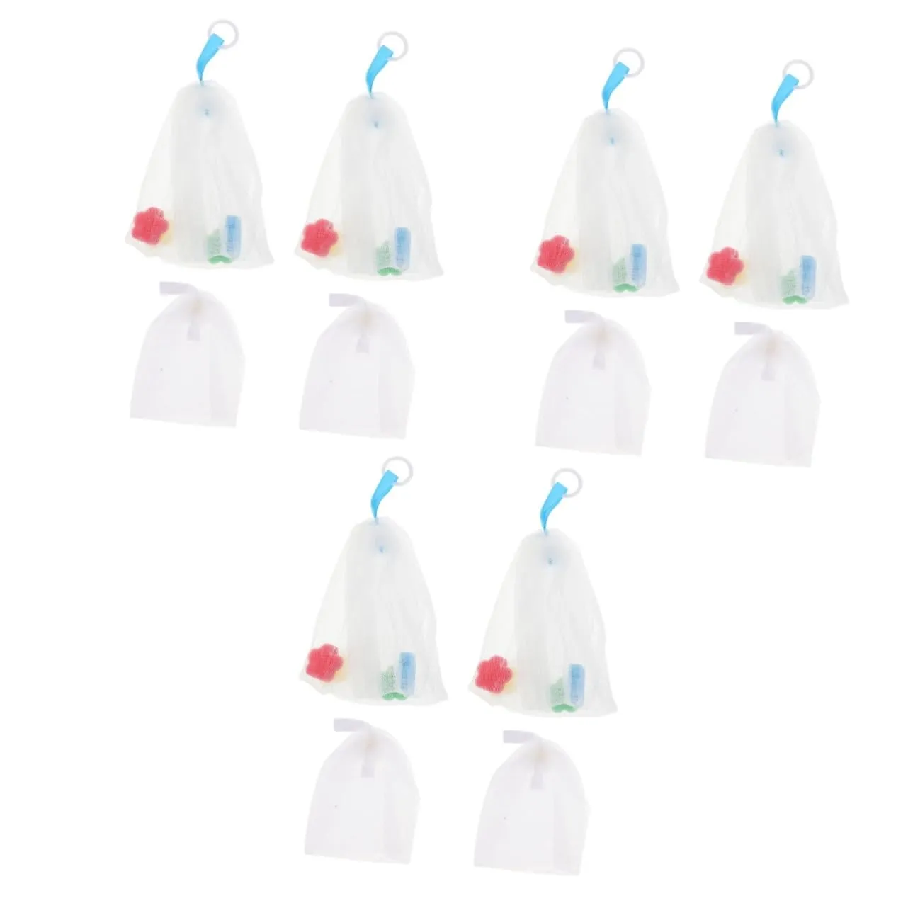 12pcs Face Cleaning Foaming Net Soap Pouch for Enhanced Lathering Lightweight Mesh Design Hanging Comfortable Texture for Easy Use for Soap Making and Daily Cleansing