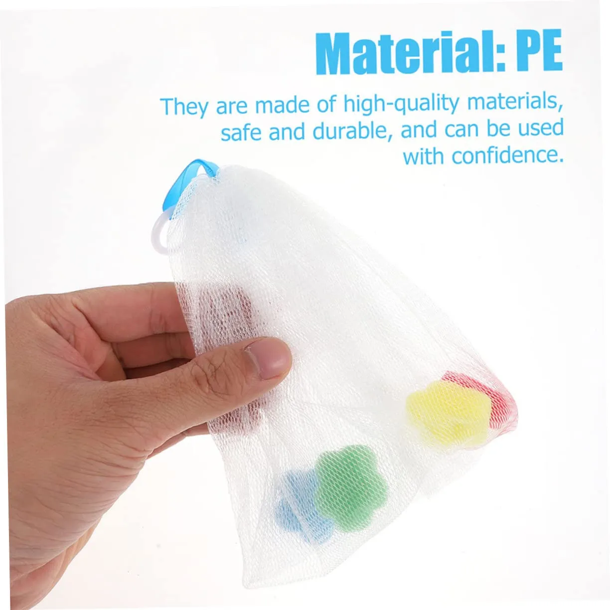 12pcs Face Cleaning Foaming Net Soap Pouch for Enhanced Lathering Lightweight Mesh Design Hanging Comfortable Texture for Easy Use for Soap Making and Daily Cleansing