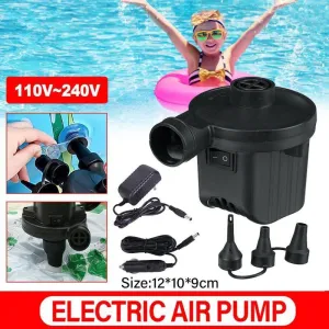 12V/240V Electric Air Pump Inflator Deflator Pumps for Airbed Bed Mattress Pool