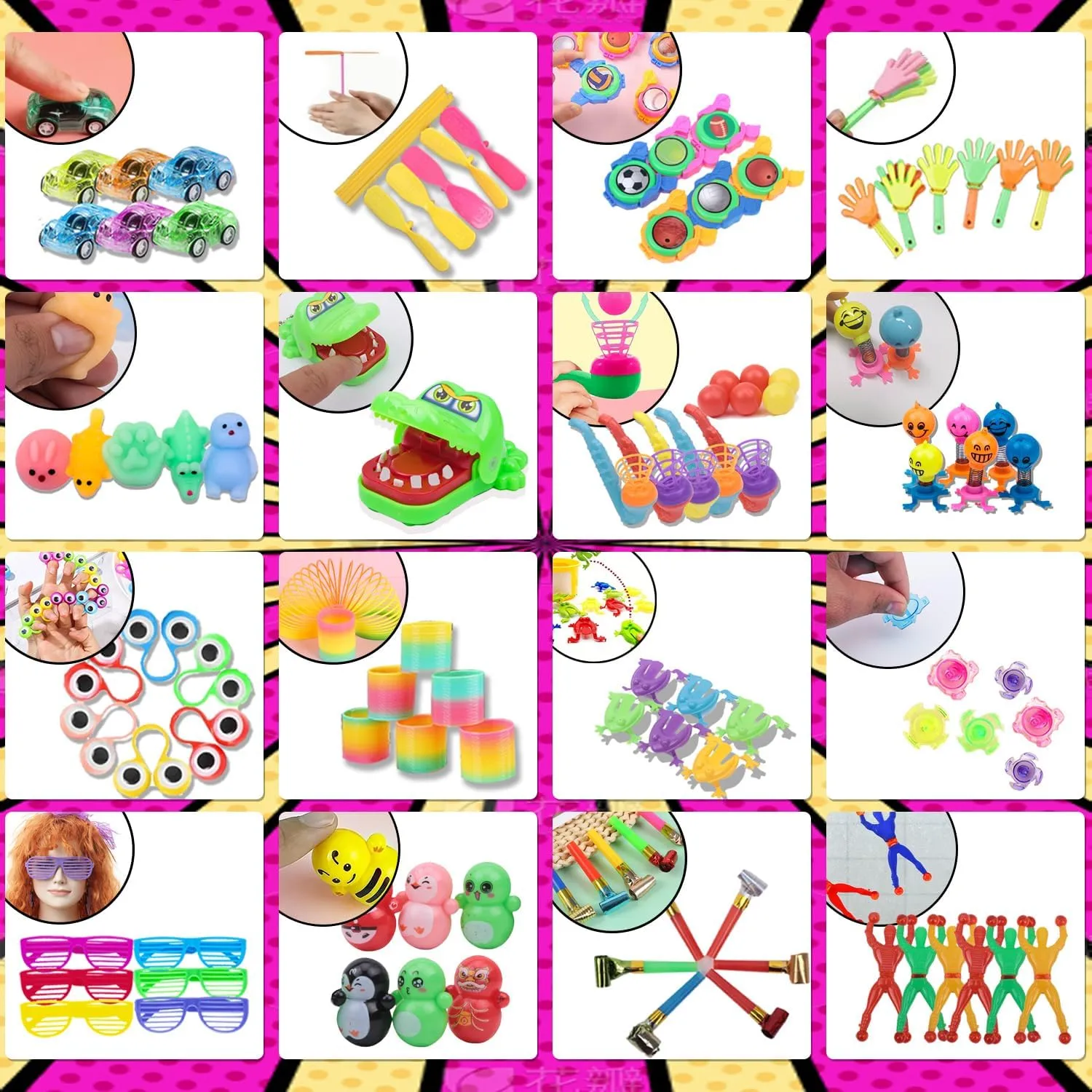 130 Pcs Party Favors for Kids Goodie Bags Fillers, Prize Box Toys Classroom Treasure Chest for Kids Prizes Little Bulk Toys for Pinata Stuffers, Birthday Gift Fillers for Kids