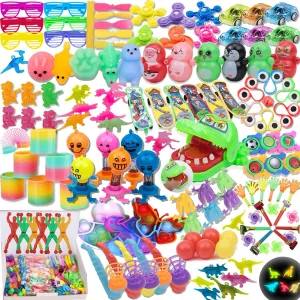 130 Pcs Party Favors for Kids Goodie Bags Fillers, Prize Box Toys Classroom Treasure Chest for Kids Prizes Little Bulk Toys for Pinata Stuffers, Birthday Gift Fillers for Kids