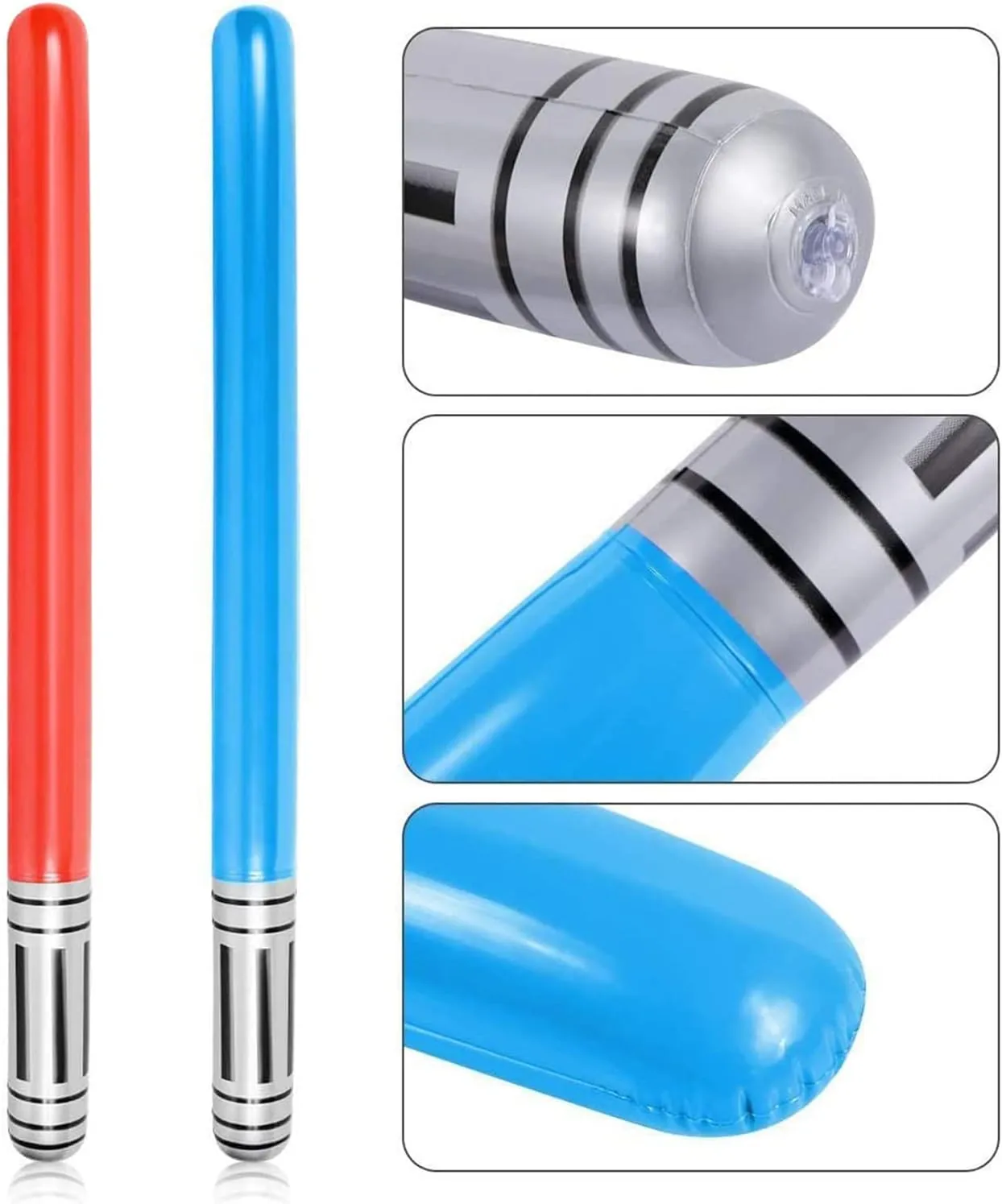 16 PCS Inflatable lightsaber - LIYDE Inflatable Light Saber Toys Party Bags Stocking Stuffers Favors Inflatable Swords for Star Wars Themed Party,Cosplay Party (BlueRed)