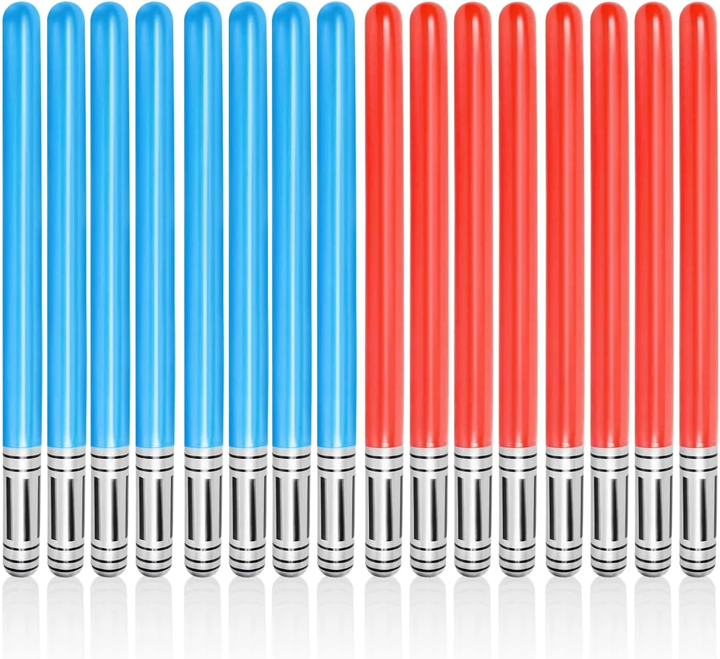 16 PCS Inflatable lightsaber - LIYDE Inflatable Light Saber Toys Party Bags Stocking Stuffers Favors Inflatable Swords for Star Wars Themed Party,Cosplay Party (BlueRed)