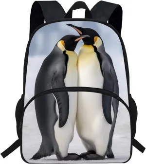 16inch Emperor Penguin Backpack Kids Schoolbag Girls Bookbag (D996c)