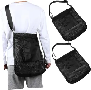 2 Pcs Mesh Mushroom Foraging Bags Tote Bag for Harvesting Reusable Produce Bags Shoulder Strap
