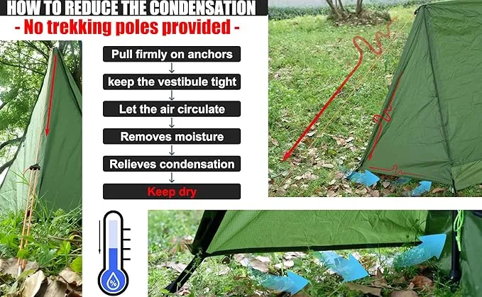 2-Person Trekking Pole Tent for Backpacking - Ultralight A-Frame Backpacking Tent, Two Person Waterproof Hiking Tent for Camping, Lightweight Camping Tent for Scouts, Trekker by Underwood Aggregator