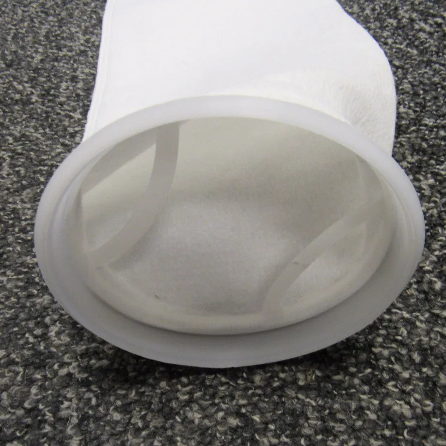 #2 Size 200 Micron Liquid Filter Bags, Polyester Felt, Polypropylene Ring