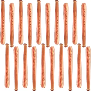 20 Pack 31.5 Inch Inflatable Baseball Bat Blow up Baseball Bat Wood Grain Pattern Baseball Bat Inflates for Carnival Birthday Pool Summer Beach Baseball Theme Party Favors