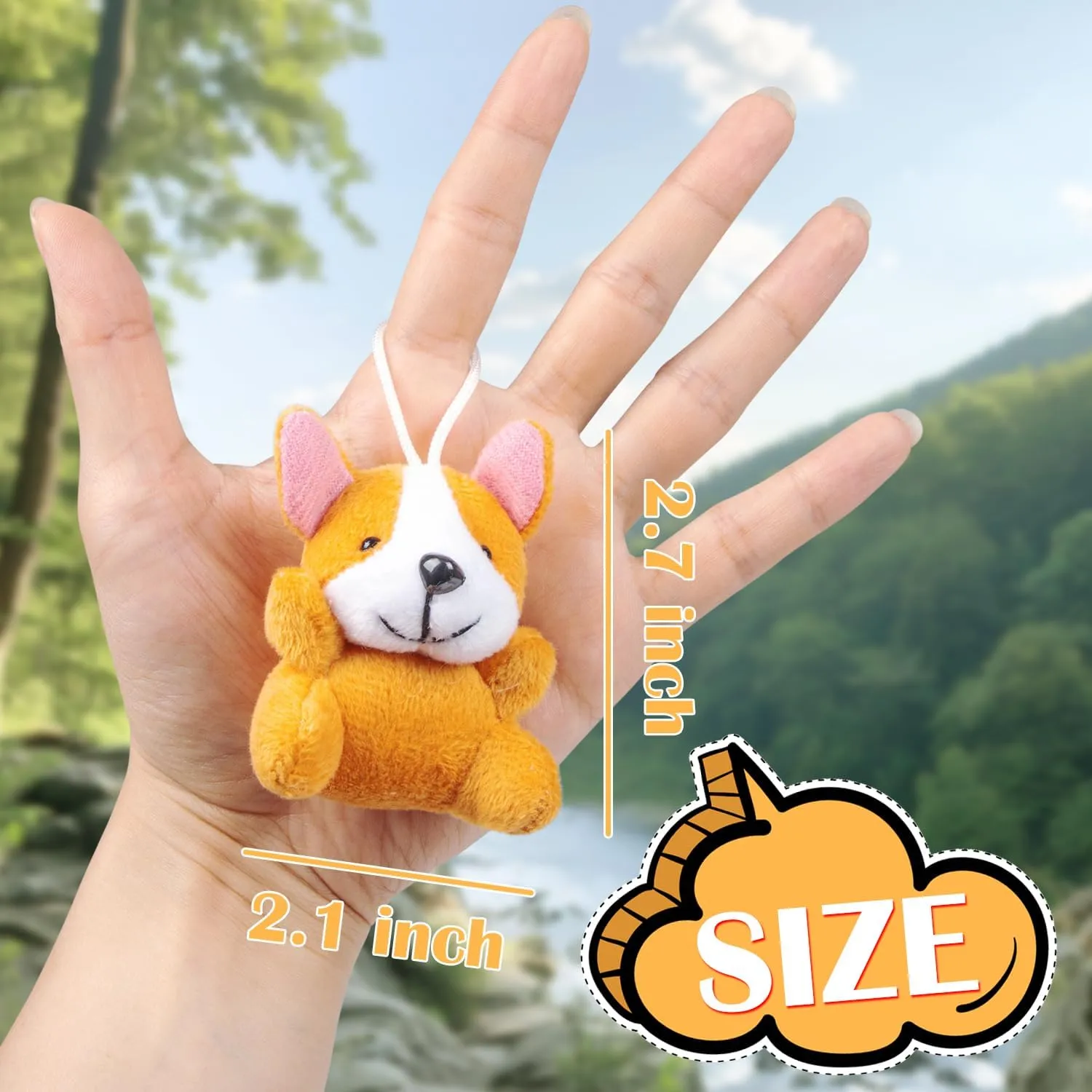 24 Pack Mini Stuffed Animals Bulk Party Favors For Kids Treasure Box Toys Classroom Plush Toys Claw Machine Key Chains Carnival Prizes Small Valentine Halloween Christmas Gifts Stocking Stuffers