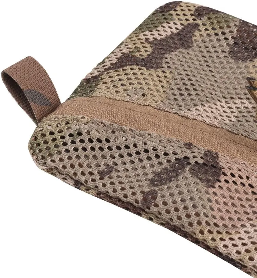 2PC Tactical Carry On Zipper Mesh Pouch, Insert Organizer Utility Admin Pouch Travel Organizer EDC Bag Toiletry Kit Set Storage Case 12X6 inch (CAMO)