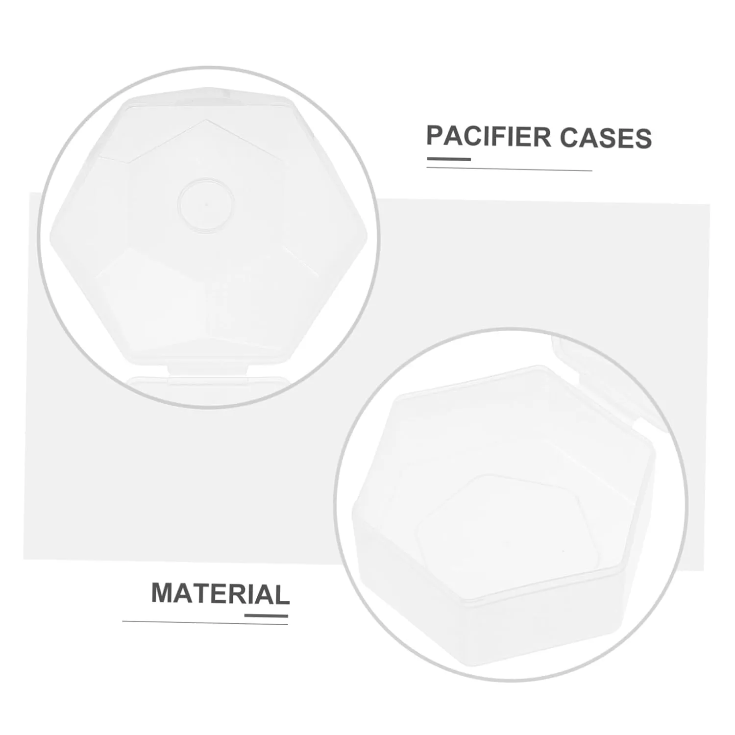 2sets 5pcs Pacifier Storage Case for Pacifiers and Durable and Easy to Store Diaper Bags Strollers for Moms 5pcs*2