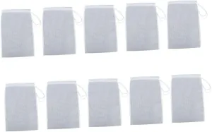 2sets Drawstring Filter Bag Large Soy Milk Filter Bag for Nut Milk Juice Pouch 10pcs*2