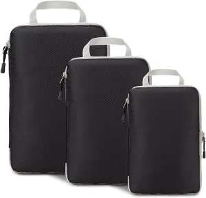 3 PCS Compression Packing Cubes for Suitcase Travel Luggage Organizer Bags Set Packing Organizers Compression Suitcase Bag Travel Essential Bag