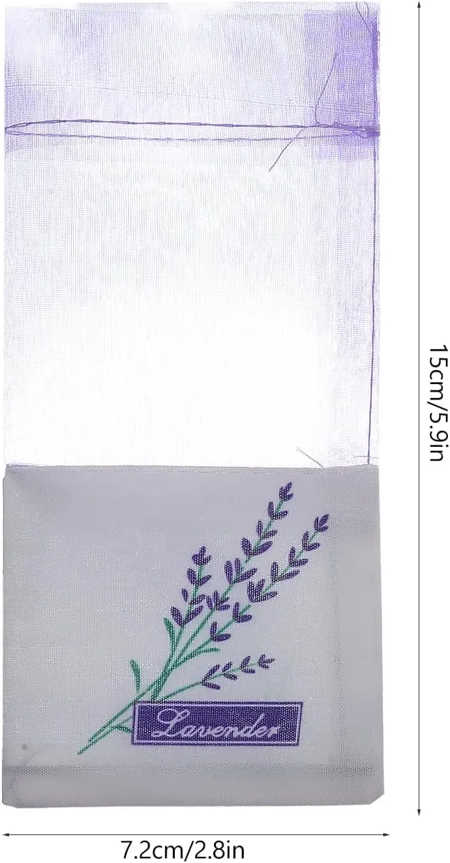 30 Pcs Lavender Sachet Bags Empty: Mesh Bags Drawstring, Mesh Bags for Potpourri Organza Bags Lavender Sachets for Drawers and Closets