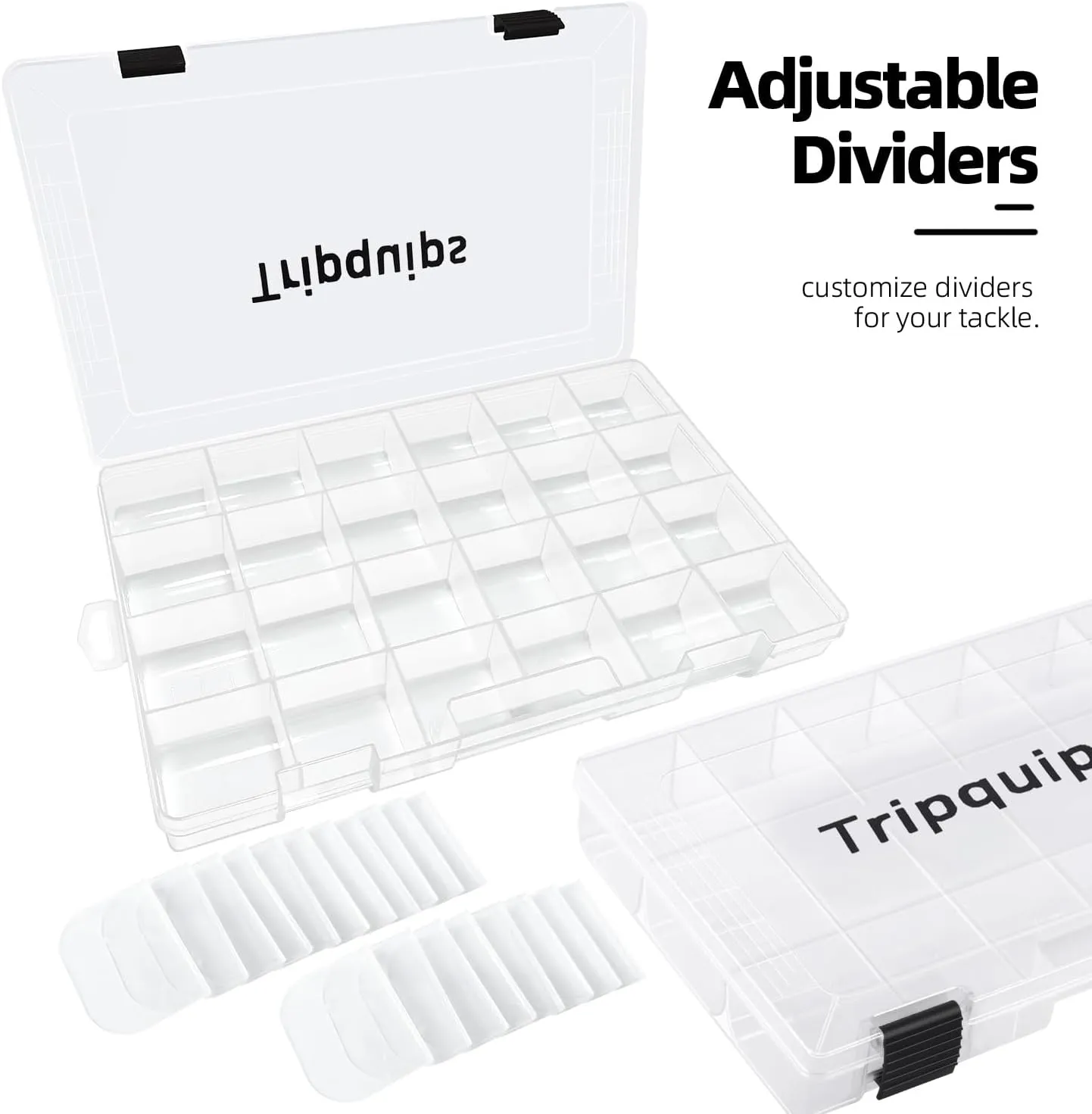 3600 Tackle Trays, Plastic Storage Organizer Box with Removable Dividers - Tackle Boxes - Fishing Tackle Storage - 3700 Tackle Trays - 2 Packs/4 Packs Box Organizer-3600 4 Packs