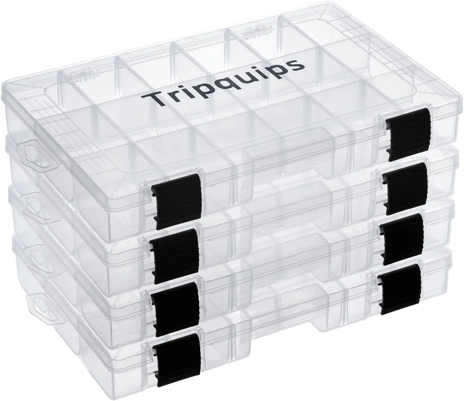 3600 Tackle Trays, Plastic Storage Organizer Box with Removable Dividers - Tackle Boxes - Fishing Tackle Storage - 3700 Tackle Trays - 2 Packs/4 Packs Box Organizer-3600 4 Packs