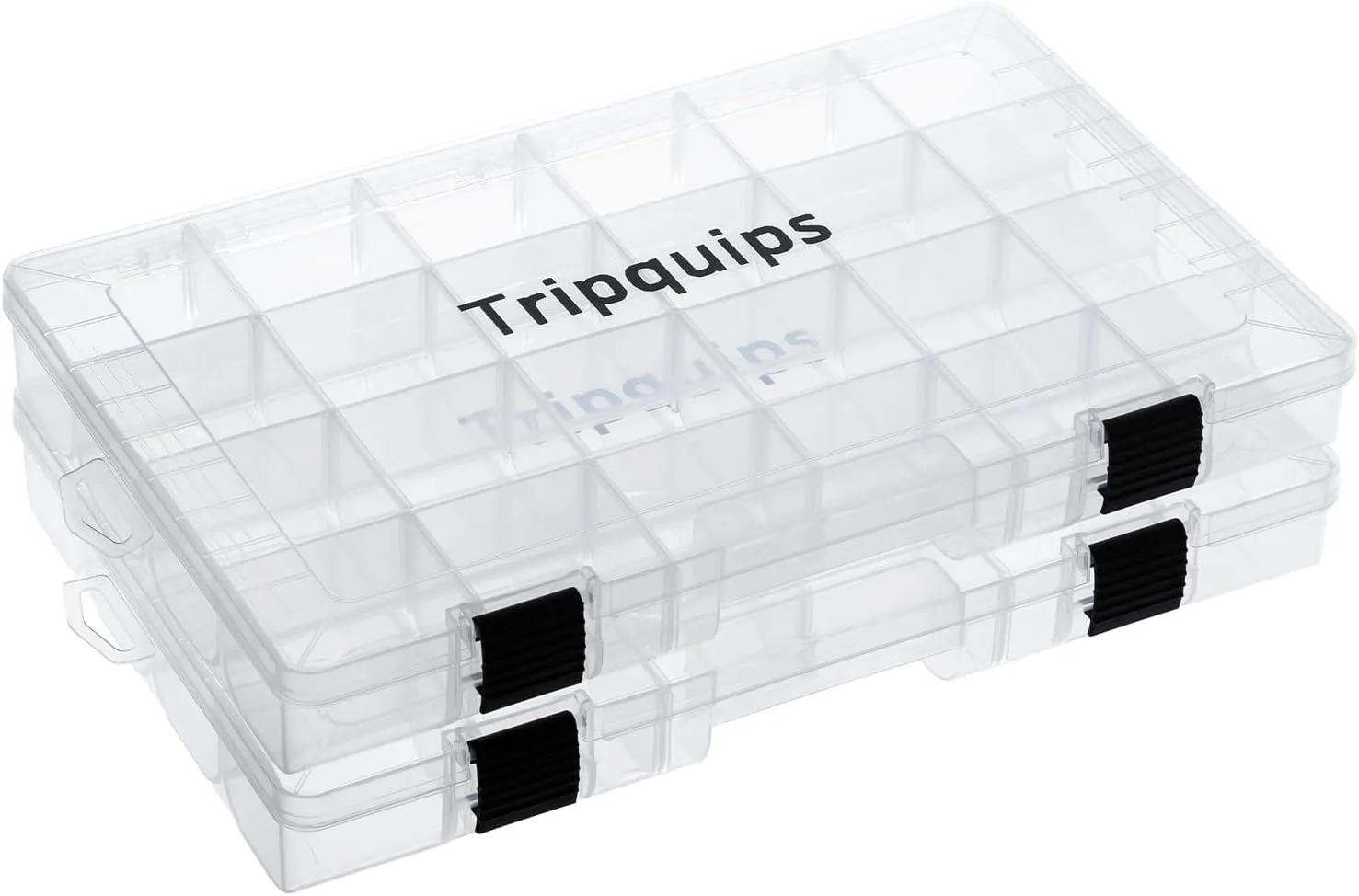 3600 Tackle Trays, Plastic Storage Organizer Box with Removable Dividers - Tackle Boxes - Fishing Tackle Storage - 3700 Tackle Trays - 2 Packs/4 Packs Box Organizer
