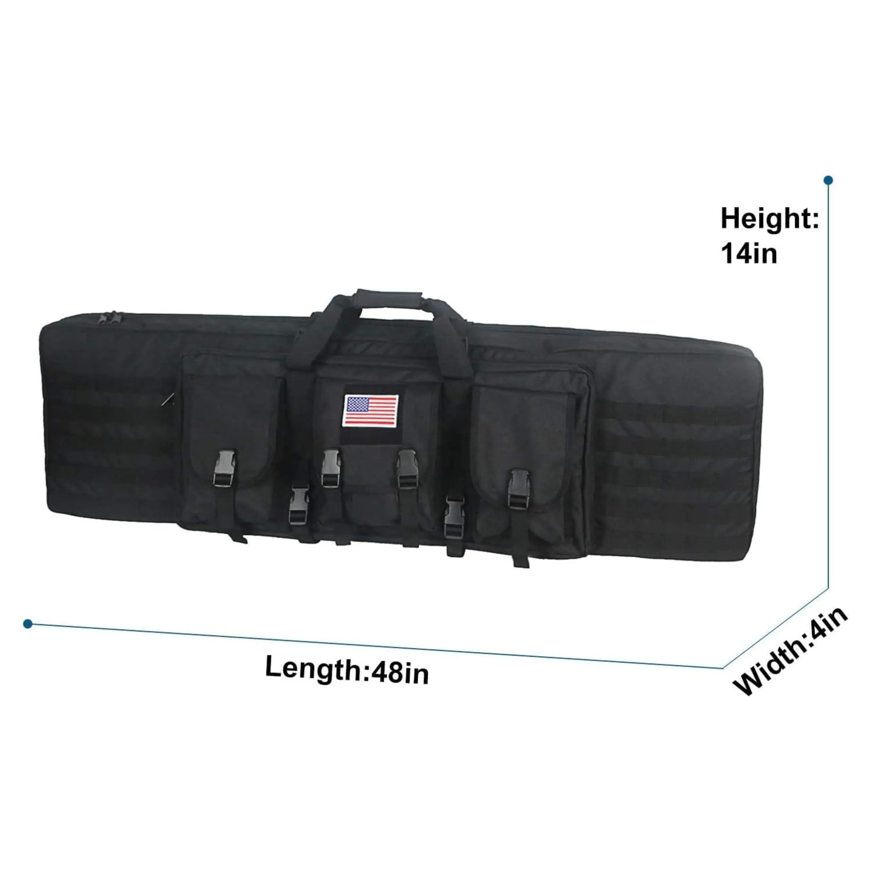 38-Inch Rifle Carry Bag - Duffle Backpack Comfortable Rifle Transportation