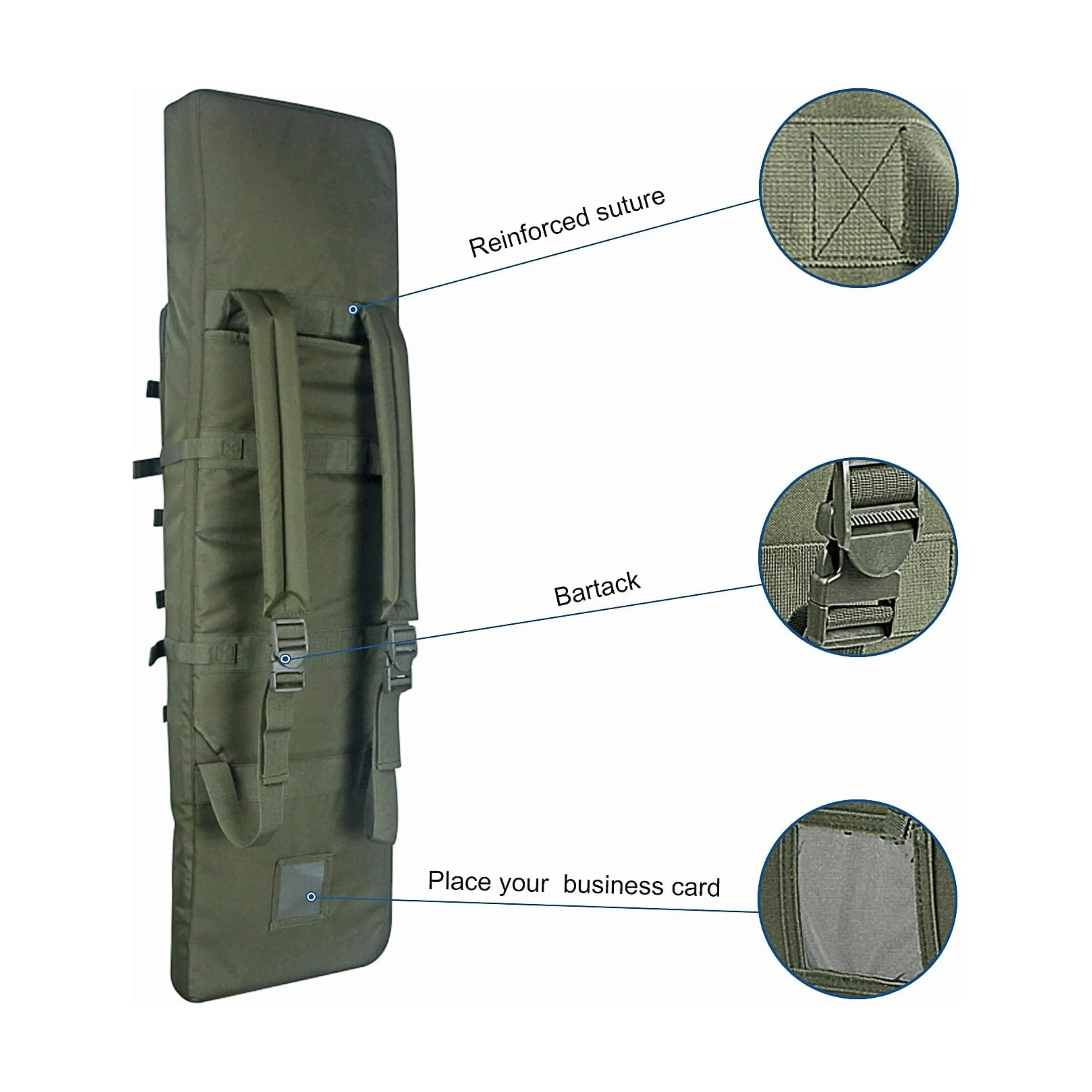 38-Inch Rifle Carry Bag - Duffle Backpack Comfortable Rifle Transportation