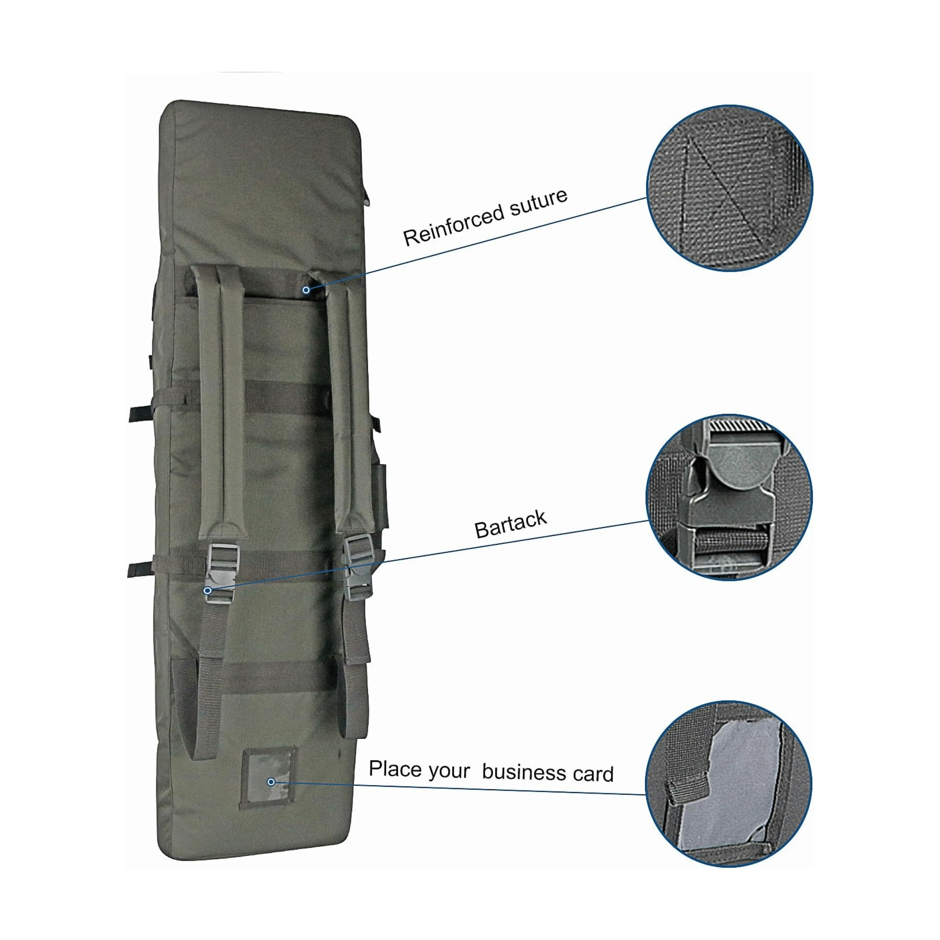 38-Inch Rifle Carry Bag - Duffle Backpack Comfortable Rifle Transportation