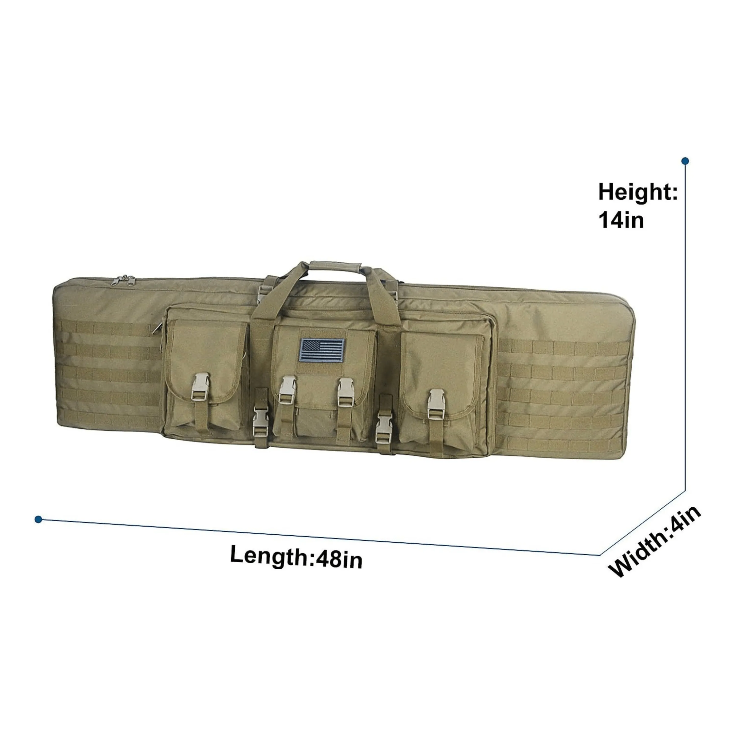 38-Inch Rifle Carry Bag - Duffle Backpack Comfortable Rifle Transportation