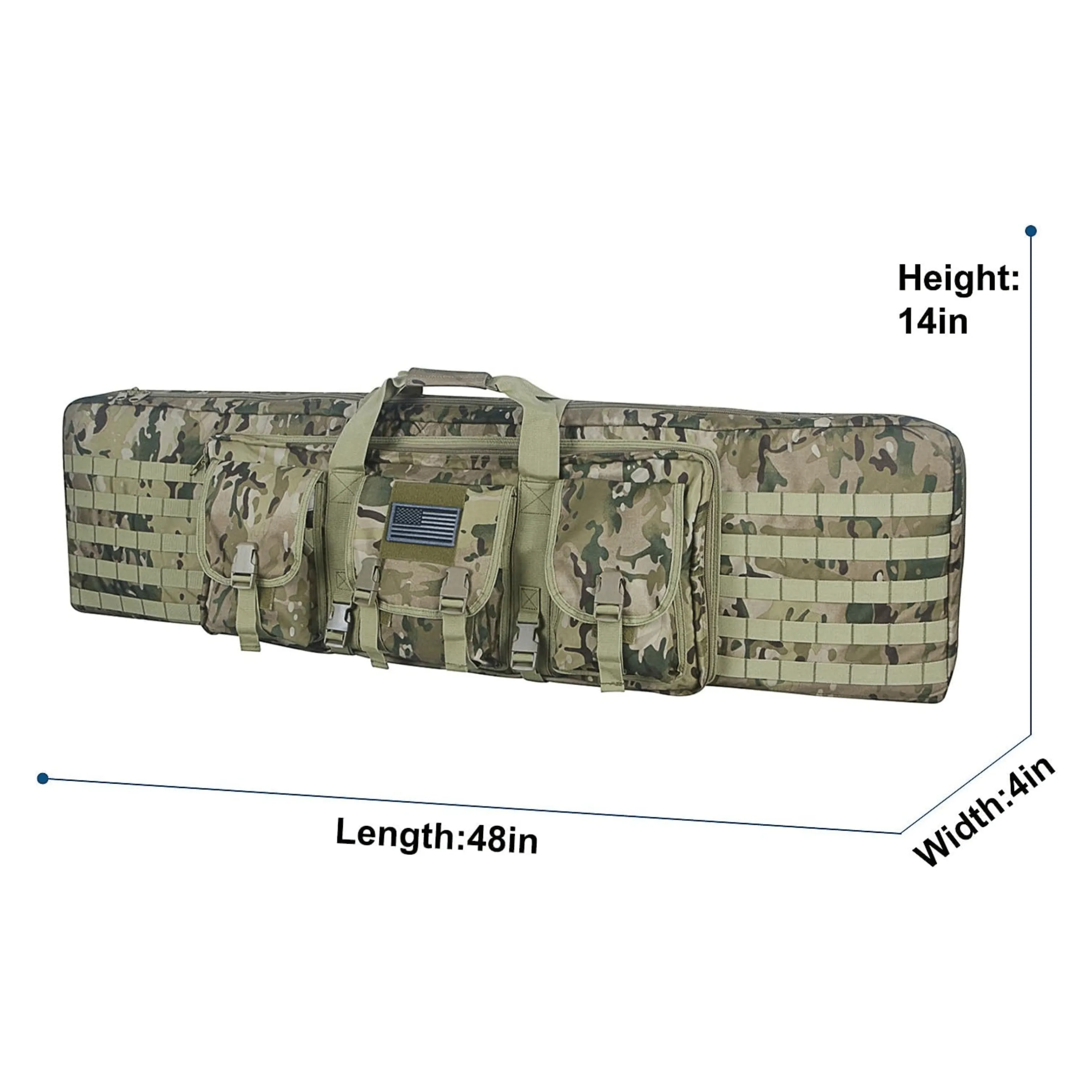 38-Inch Rifle Carry Bag - Duffle Backpack Comfortable Rifle Transportation