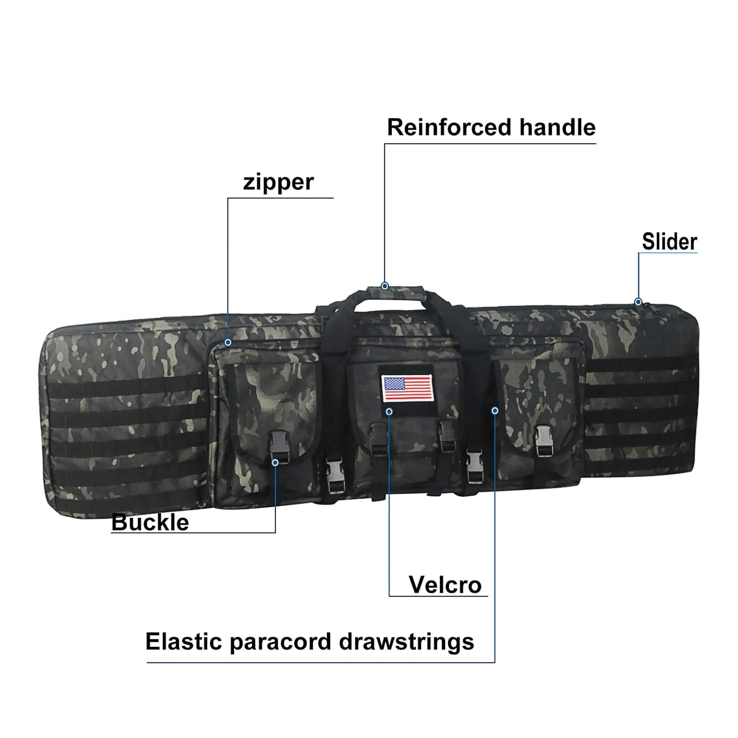 38-Inch Rifle Carry Bag - Duffle Backpack Comfortable Rifle Transportation