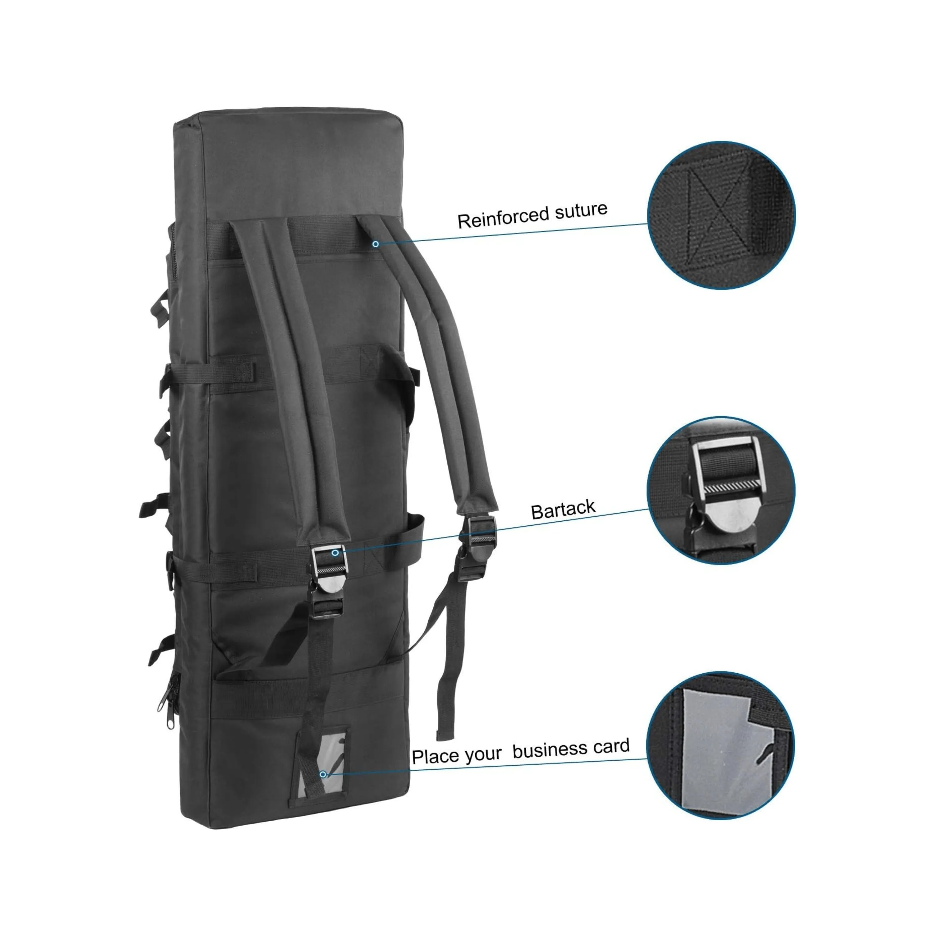 38-Inch Rifle Carry Bag - Duffle Backpack Comfortable Rifle Transportation