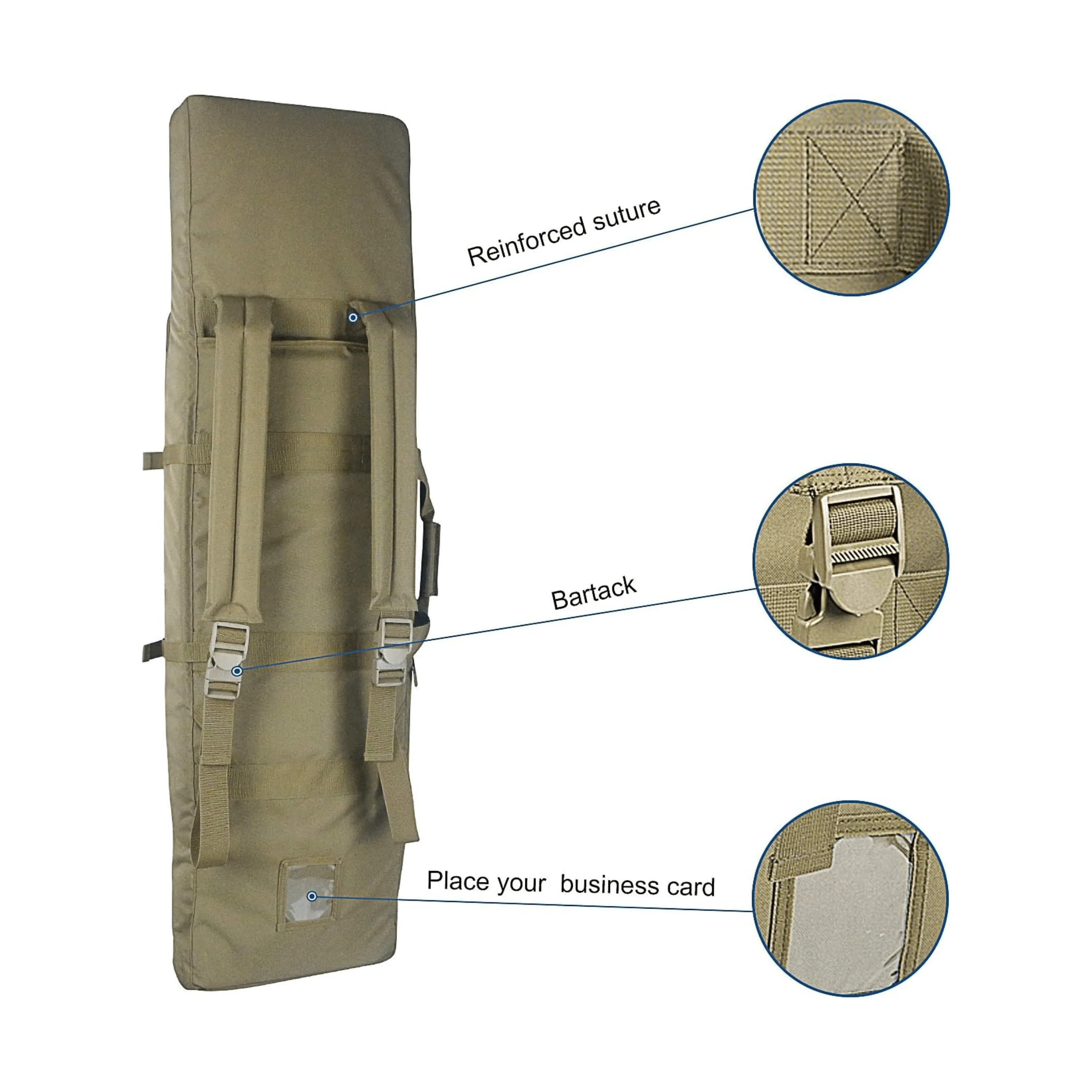 38-Inch Rifle Carry Bag - Duffle Backpack Comfortable Rifle Transportation