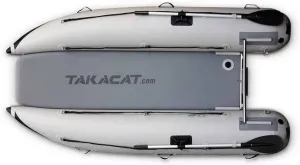 380LX Inflatable Dinghy Boat Open Transom Sport Tender - 6-Person - 20HP, Ultra-Portable Open Bow Design, 3.8 Meters, Gray