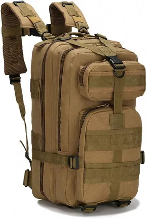 3P Men Women Outdoor Army Tactical Backpack Trekking Sport Travel Camping Khaki