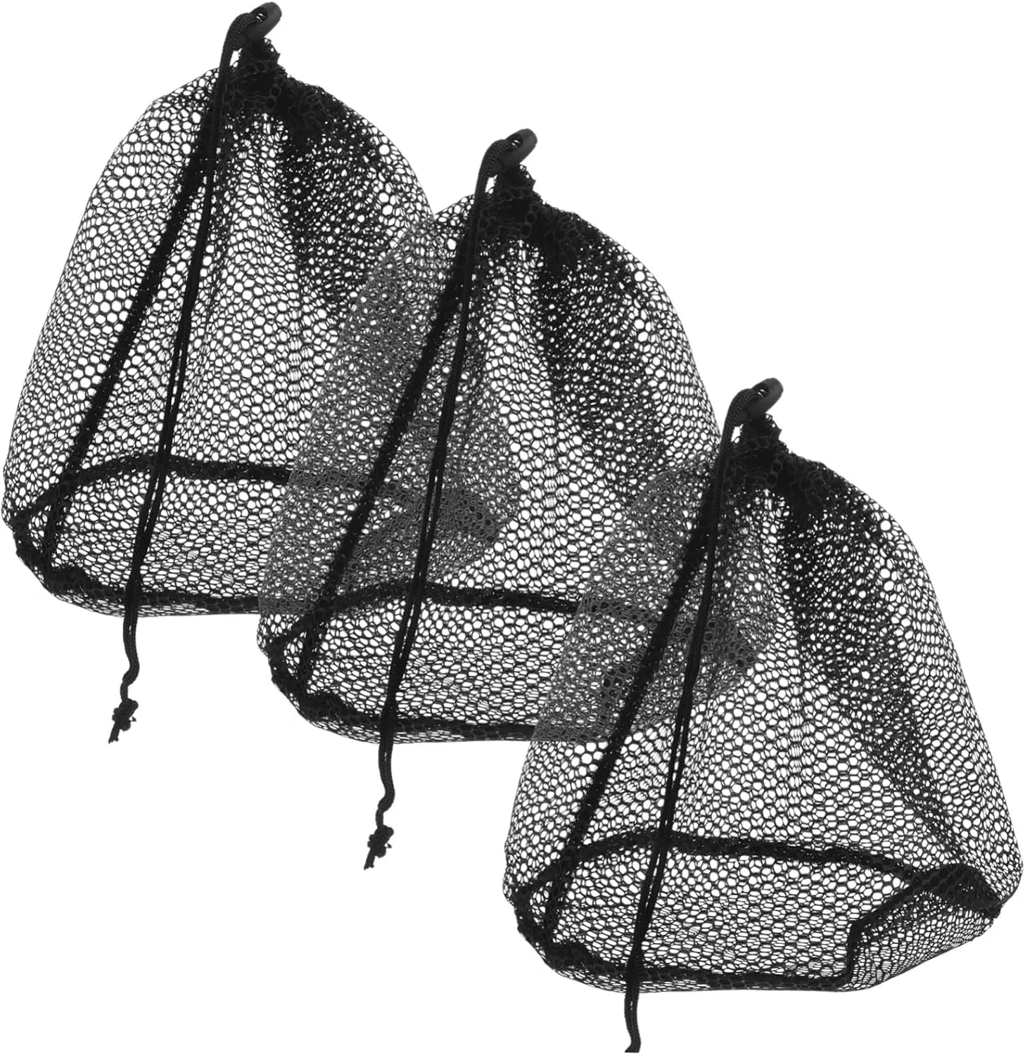 3pcs Mesh Bags Drawstring Laundry Bags Large Mesh Dishwasher Bags For Kitchen Jewelry Wedding Party Favors Collecting Toys Travel Sports